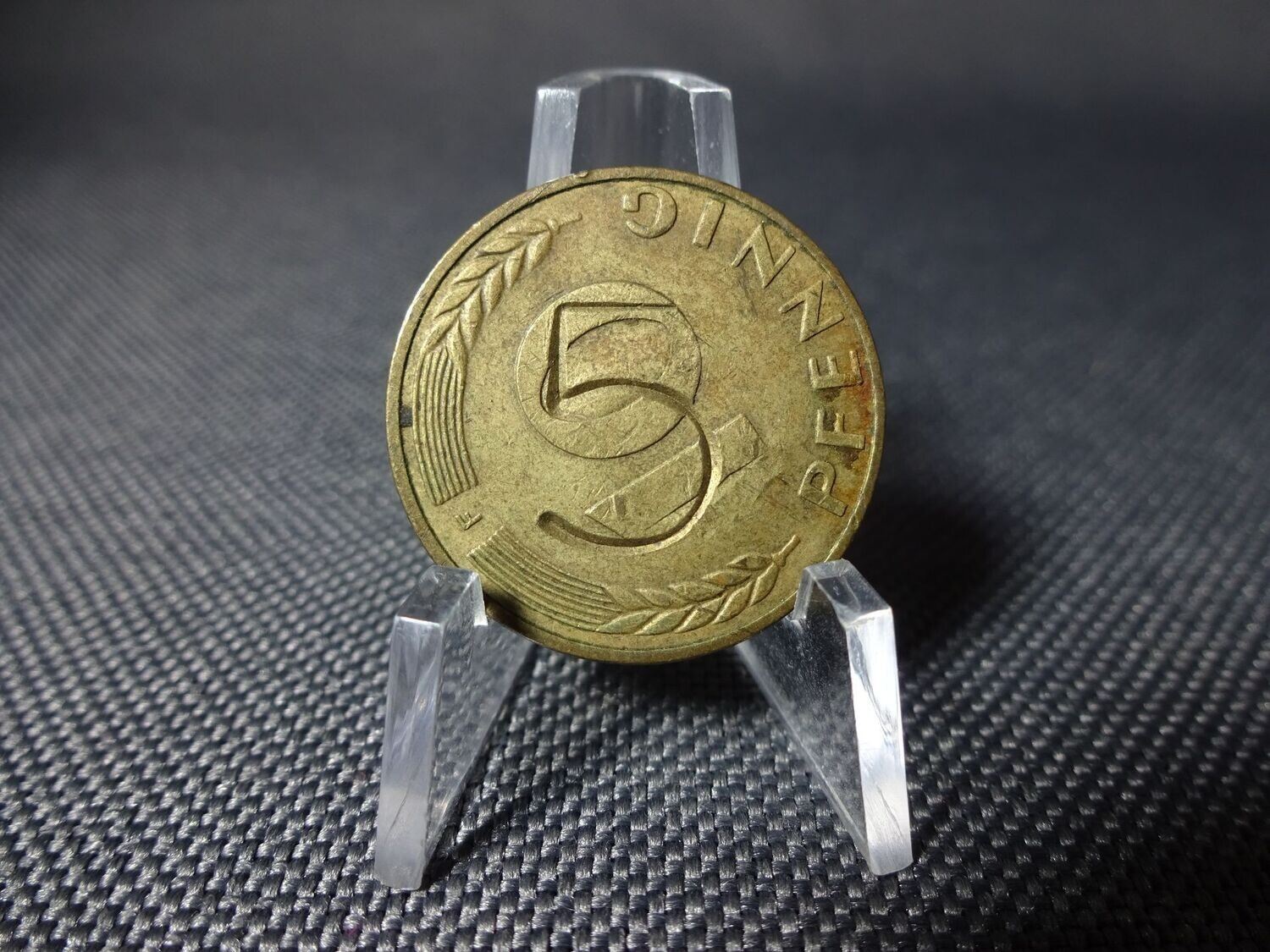 Münze Deutschland 1972 F 10 Pfennig 5 Gegenstempel Stuttgart