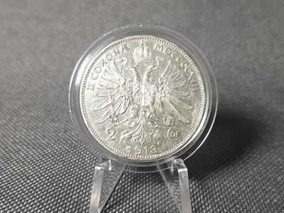 Silbermünze Österreich 1913 2 Kronen Corona KuK Kaiser Franz Joseph I.