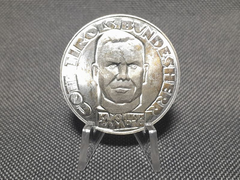 Medaille Österreich 1 Tirol Volksabstimmung Kanonikus Gamper