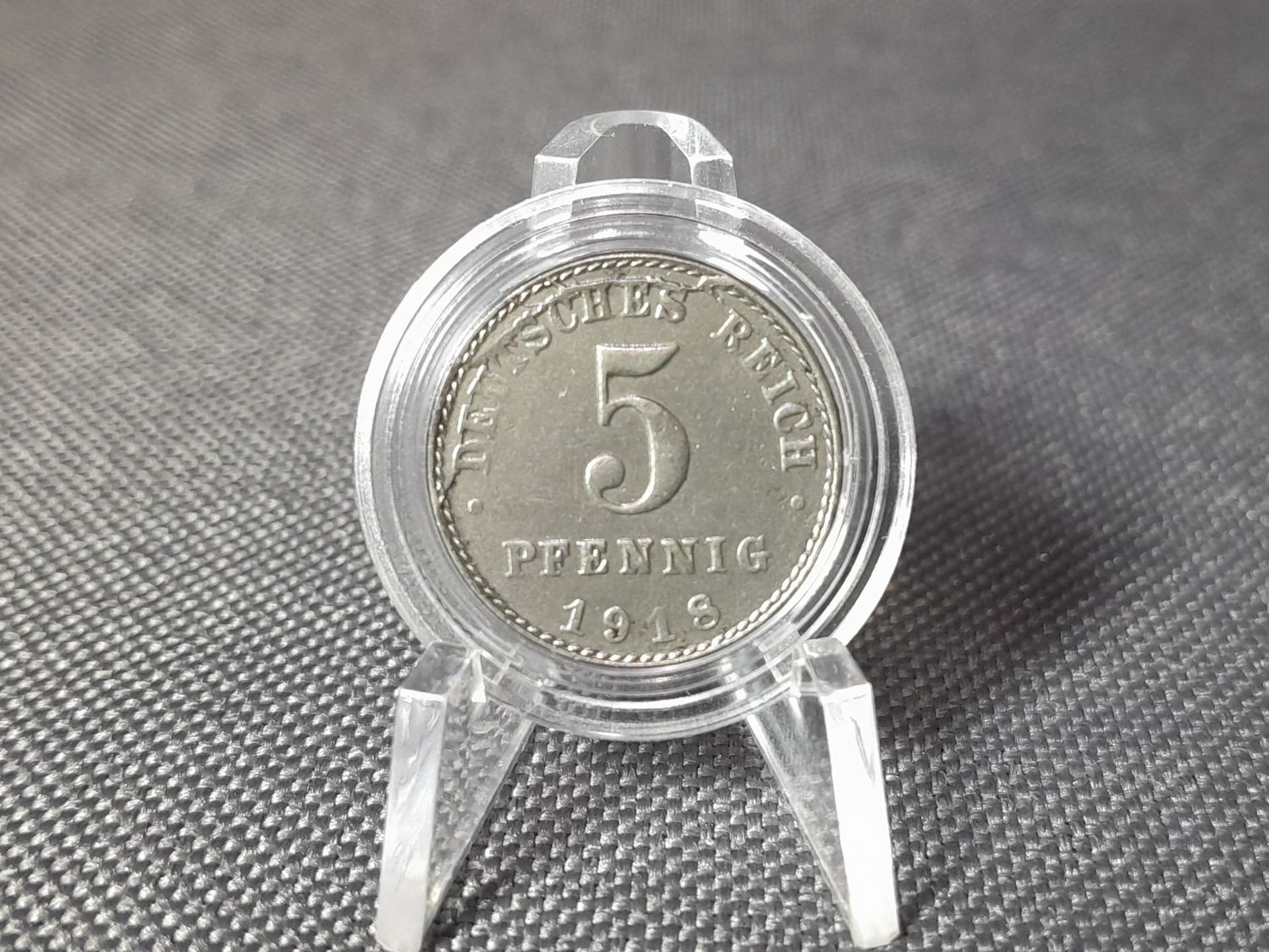 Münze 1918 Deutsches Kaiserreich A 5 Pfennig Berlin Fehlprägung Erhaltung! Münze 1918 Deutsches Kaiserreich A 5 Pfennig Berlin Fehlprägung Erhaltung!