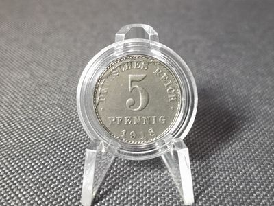 Münze 1918 Deutsches Kaiserreich A 5 Pfennig Berlin Fehlprägung Erhaltung! Münze 1918 Deutsches Kaiserreich A 5 Pfennig Berlin Fehlprägung Erhaltung!
