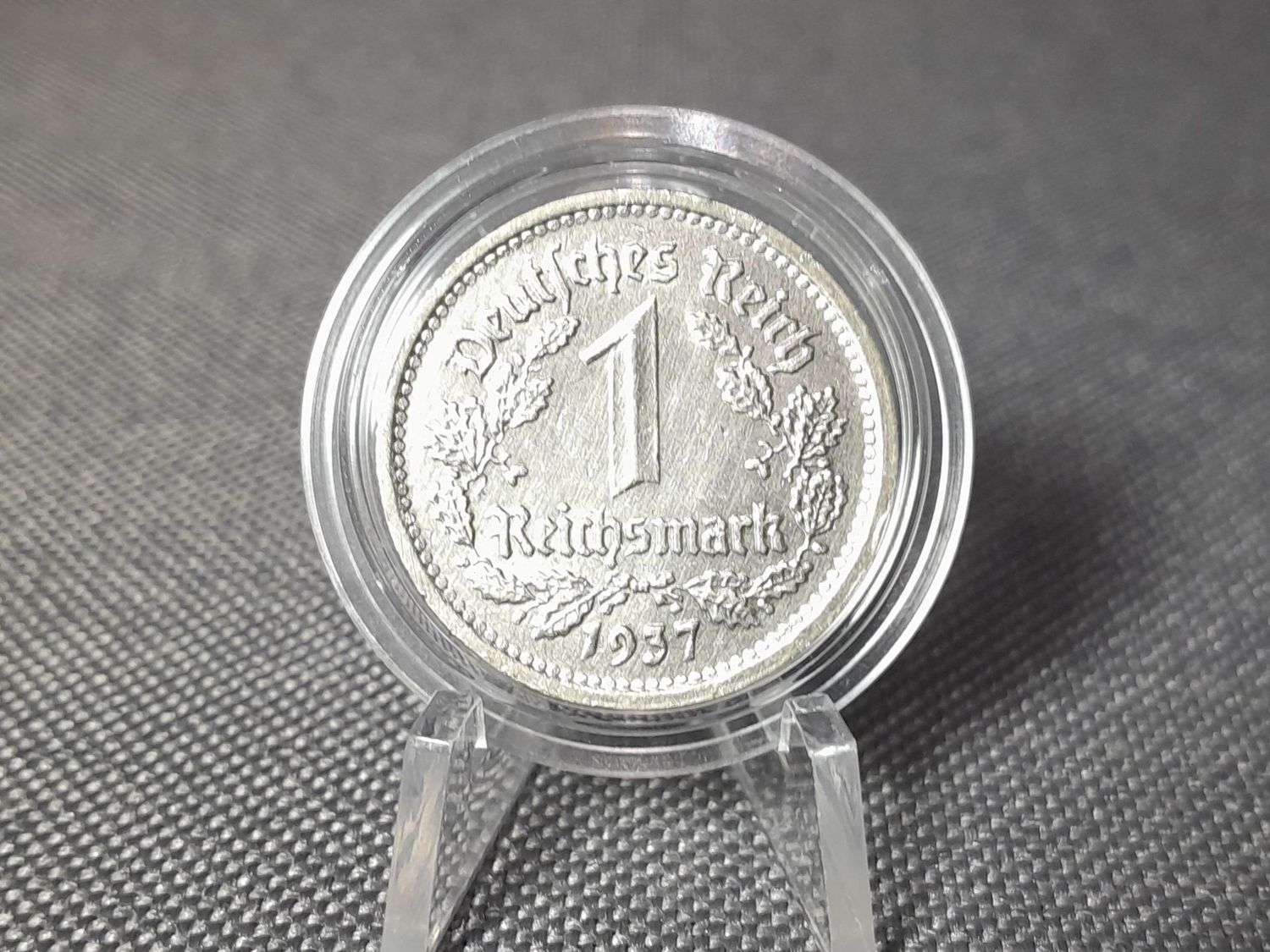 Münze Drittes Reich 1937 G 1 Reichsmark Karlsruhe Erhaltung