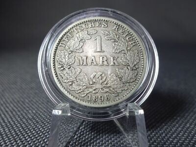 Silbermünze Deutsches Kaiserreich 1896 G 1 Mark Karlsruhe Selten Silbermünze Deutsches Kaiserreich 1896 G 1 Mark Karlsruhe Selten