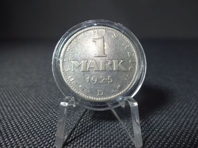 Silbermünze Weimarer Republik 1925 D 1 Mark München