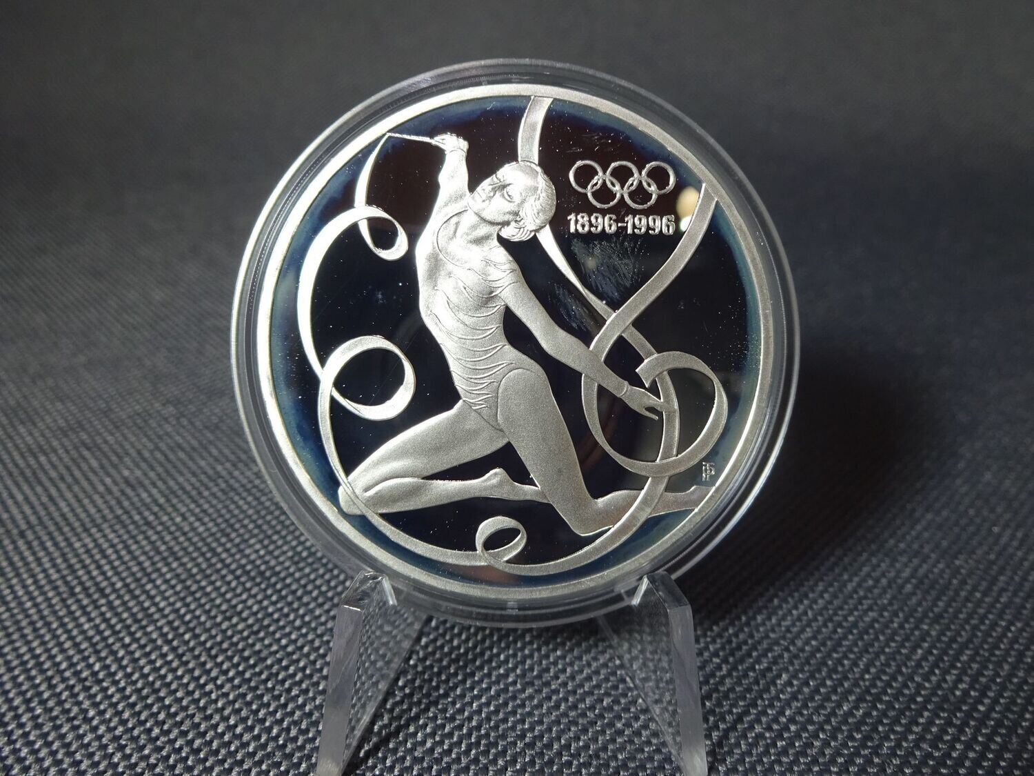 Silbermünze Österreich 1995 200 Schilling Turnen Olympia Proof 1 Oz Unze 2.