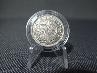 Münze Weimarer Republik 1928 D 50 Reichspfennig München Münze Weimarer Republik 1928 D 50 Reichspfennig München