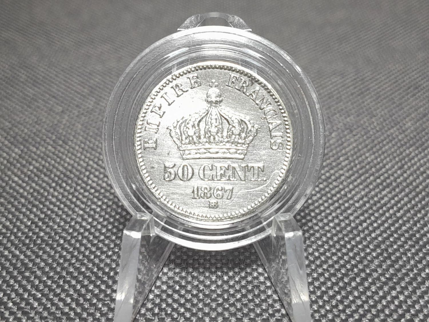 Silbermünze Frankreich 1867 BB 50 Centimes Napoleon III. Erhaltung! Silbermünze Frankreich 1867 BB 50 Centimes Napoleon III. Erhaltung!