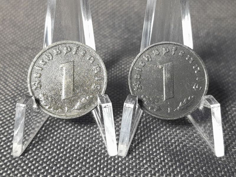 Münzen Set Drittes Reich 1940 1941 F 1 Reichspfennig Stuttgart Erhaltung