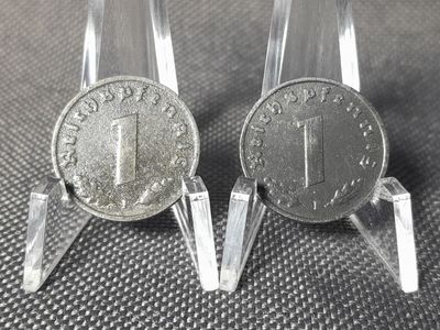 Münzen Set Drittes Reich 1940 1941 F 1 Reichspfennig Stuttgart Erhaltung