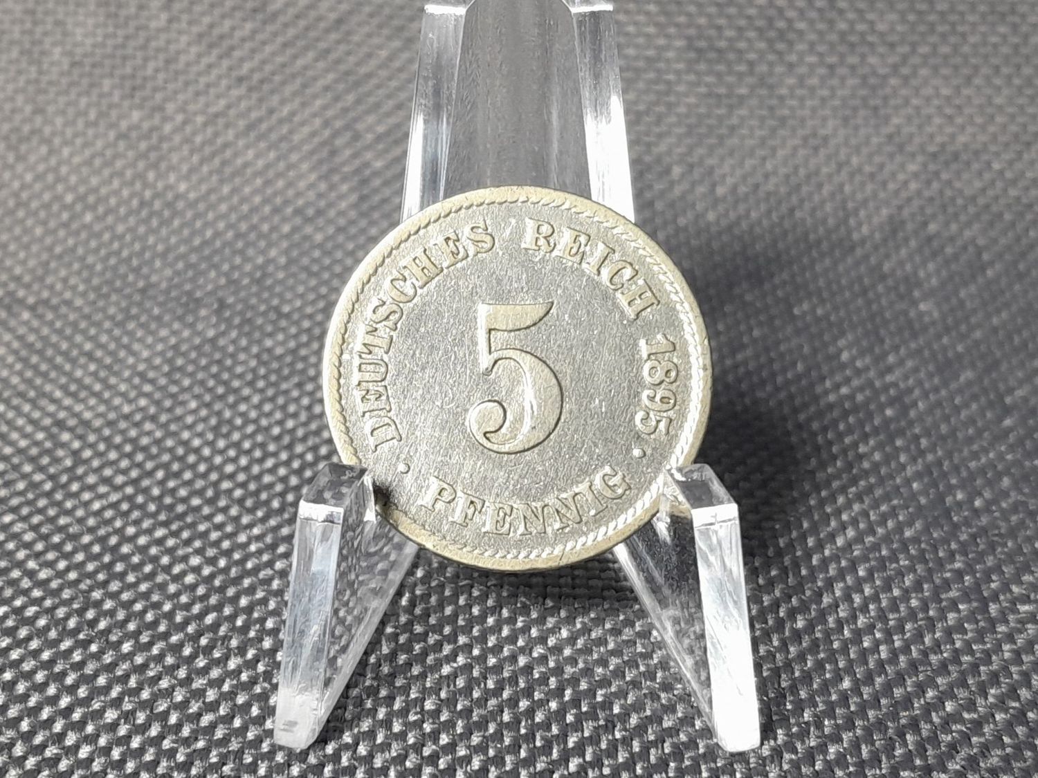 Münze Deutsches Kaiserreich 1895 F 5 Pfennig Stuttgart Erhaltung Münze Deutsches Kaiserreich 1895 F 5 Pfennig Stuttgart Erhaltung