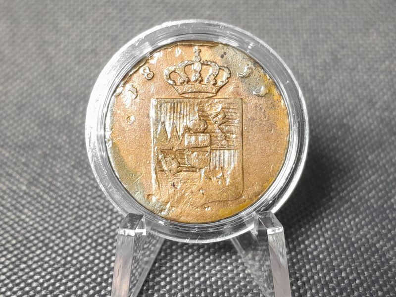 Münze Altdeutschland 1811 1/2 Kreuzer Großherzogtum Würzburg Ferdinand III.