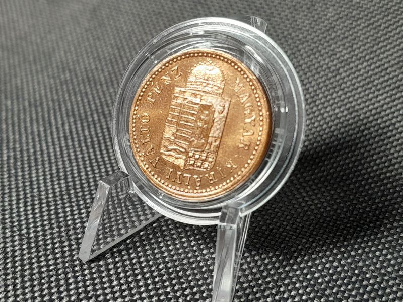 Münze Ungarn 1887 1 Kreuzer Krajczar Valto Penz Franz Joseph I. Königreich Erhaltung!