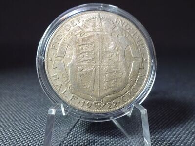 Silbermünze England 1922 Half 1/2 Crown George V. Silbermünze England 1922 Half 1/2 Crown George V.
