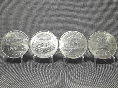 Münzen Set DDR 1986 1987 1988 1990 5 Mark Potsdam Zeughaus Rostock Alexanderplatz