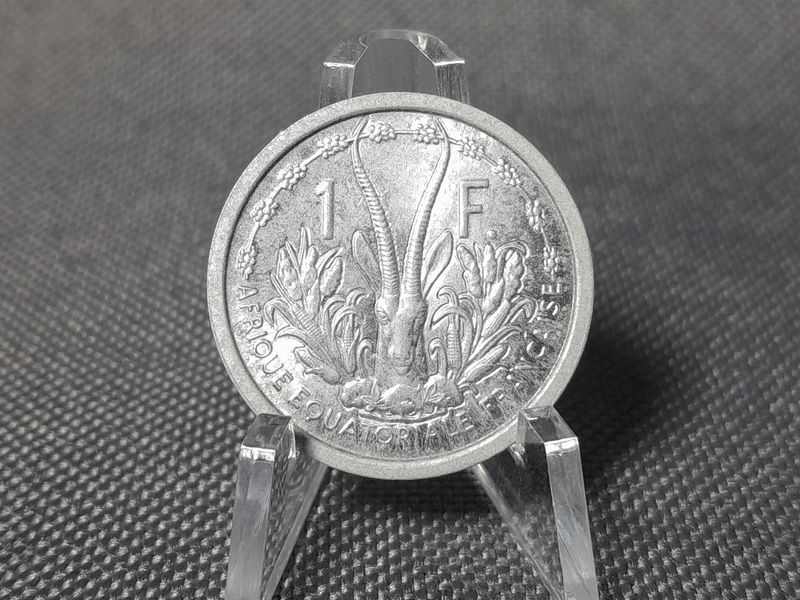 Münze Französisch Äquatorialafrika 1948 1 Franc Kolonie