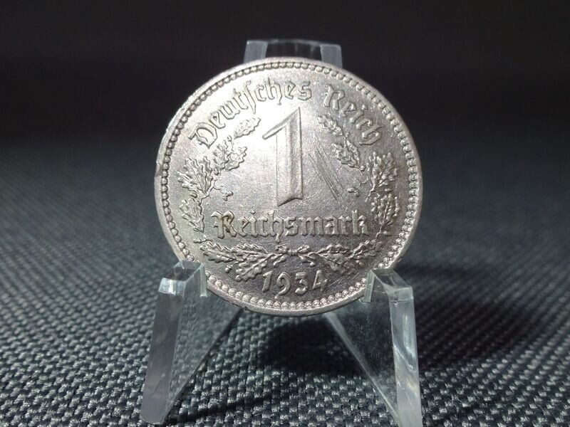 Münze Drittes Reich 1934 A 1 Reichsmark Berlin Münze Drittes Reich 1934 A 1 Reichsmark Berlin