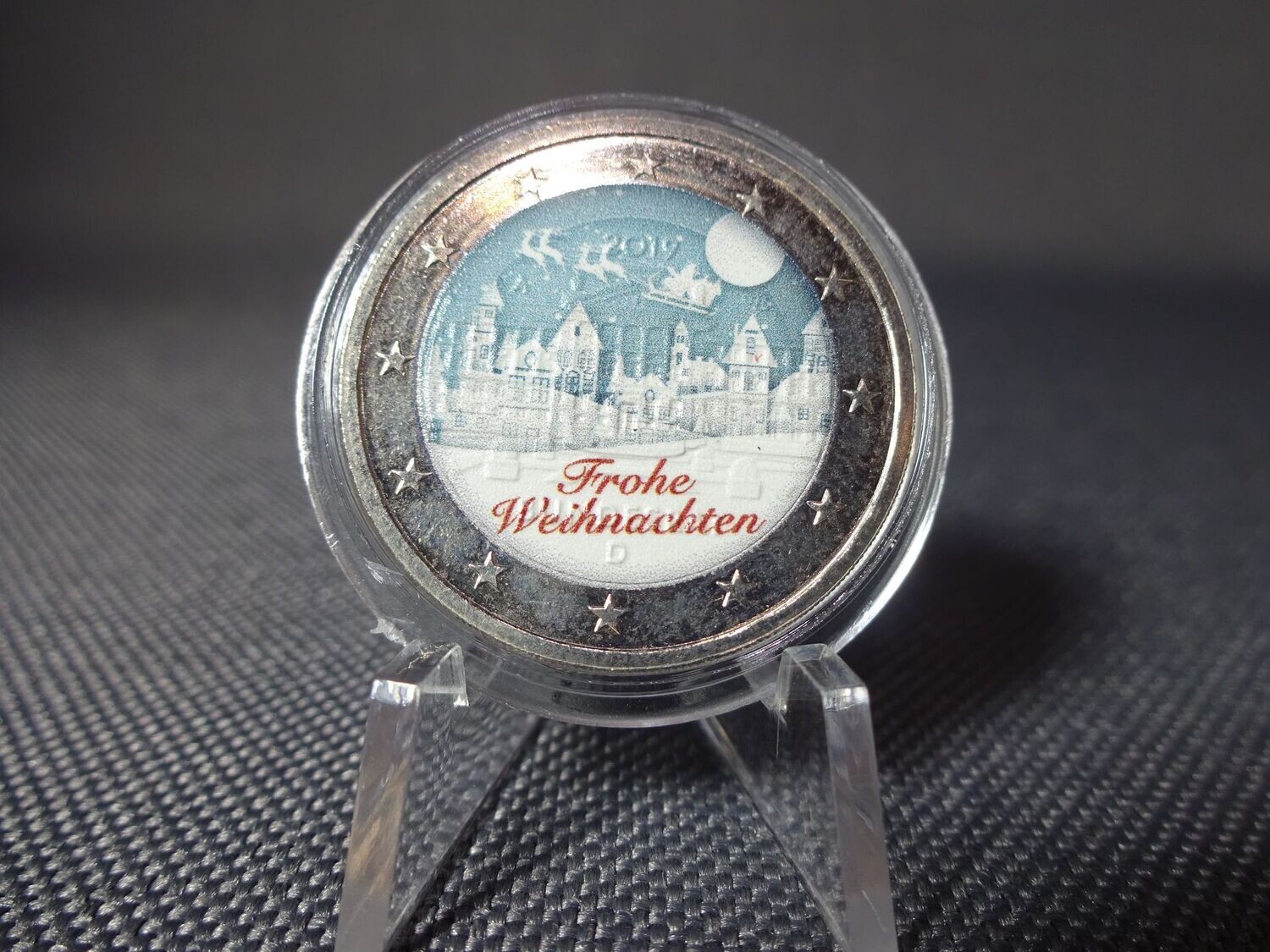 Münze Deutschland 2019 2 Euro Weihnachten Farbe Münze Deutschland 2019 2 Euro Weihnachten Farbe