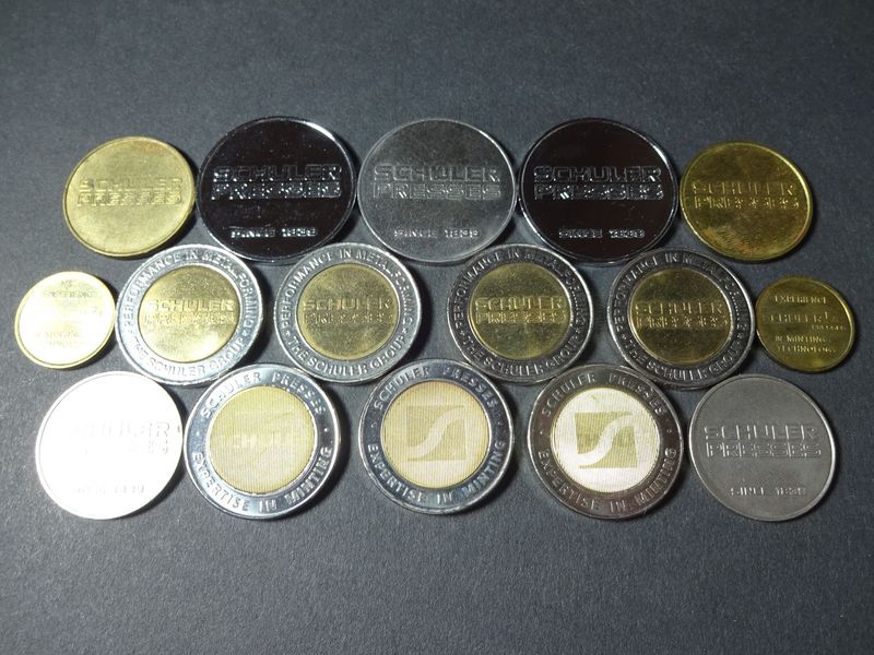 Medaillen Token Jeton Set Deutschland Schuler Presses EMO Hannover Medaillen Token Jeton Set Deutschland Schuler Presses EMO Hannover