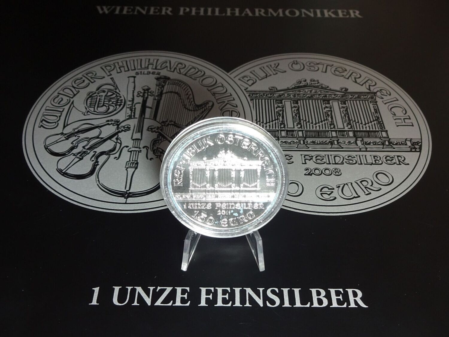 Silbermünze Österreich 2011 1,5 Euro Wiener Philharmoniker 1 Oz Unze Silbermünze Österreich 2011 1,5 Euro Wiener Philharmoniker 1 Oz Unze