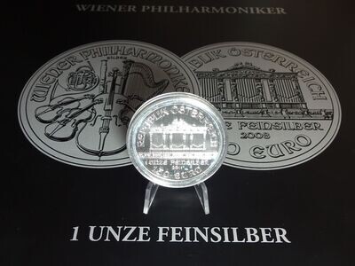 Silbermünze Österreich 2011 1,5 Euro Wiener Philharmoniker 1 Oz Unze