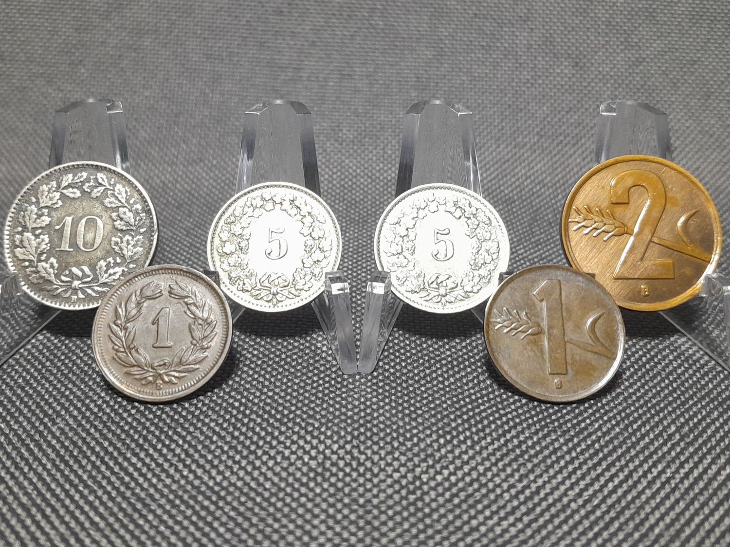 Münzen Set Schweiz 1941 1942 1943 1944 1946 1948 1 2 5 10 Rappen Helvetia Münzen Set Schweiz 1941 1942 1943 1944 1946 1948 1 2 5 10 Rappen Helvetia