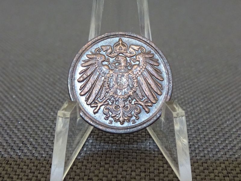 Münze 1914 Deutsches Kaiserreich E 1 Pfennig Muldenhütten Münze 1914 Deutsches Kaiserreich E 1 Pfennig Muldenhütten