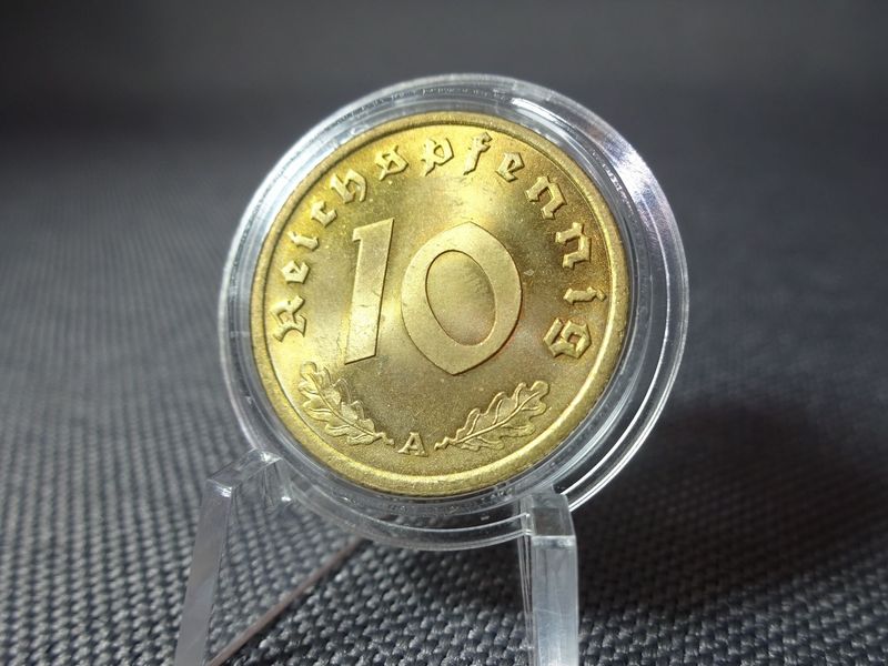 Münze Drittes Reich 1939 A 10 Reichspfennig Berlin Erhaltung! Münze Drittes Reich 1939 A 10 Reichspfennig Berlin Erhaltung!