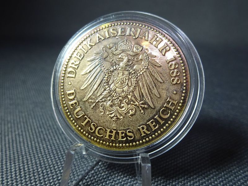Medaille König Wilhelm I. Deutsches Kaiserreich 1888 Dreikaiserjahr Sammleranfertigung Medaille König Wilhelm I. Deutsches Kaiserreich 1888 Dreikaiserjahr Sammleranfertigung