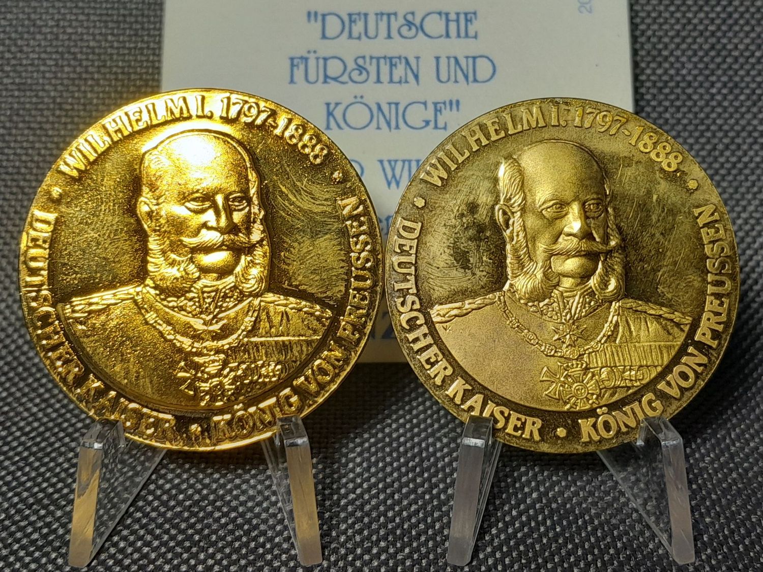 Medaillen Set Deutsches Kaiserreich 1888 König Wilhelm I. Dreikaiserjahr Sammleranfertigung Medaillen Set Deutsches Kaiserreich 1888 König Wilhelm I. Dreikaiserjahr Sammleranfertigung