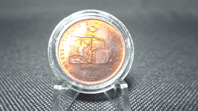 Münze Türkei 1974 10 Kurus Atatürk FAO Rot Lila Patina Münze Türkei 1974 10 Kurus Atatürk FAO Rot Lila Patina