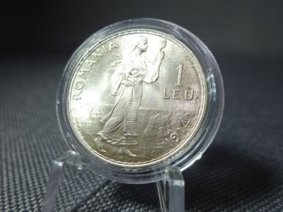 Silbermünze Rumänien 1914 1 Leu König Karl Carol I. Königreich Erhaltung! 2. Silbermünze Rumänien 1914 1 Leu König Karl Carol I. Königreich Erhaltung! 2.