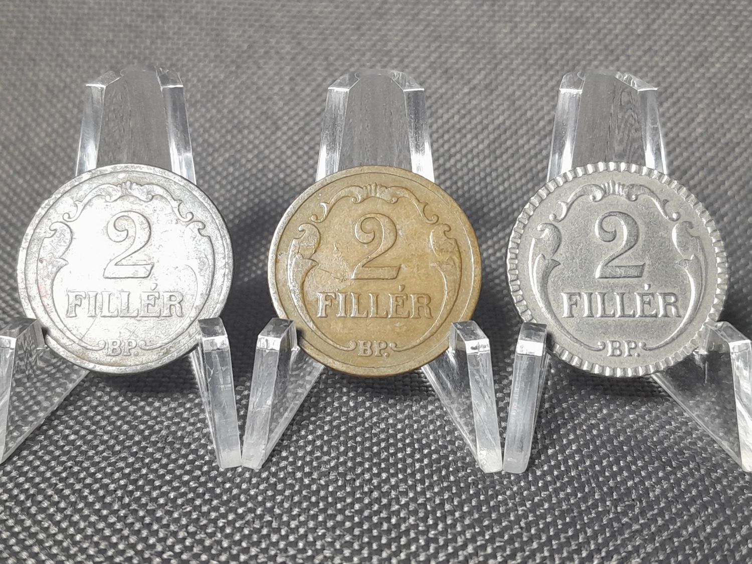 Münzen Set Ungarn 1927 1934 1940 2 Filler Magyar Königreich