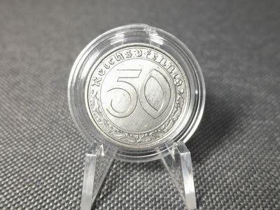 Münze Drittes Reich 1939 A 50 Reichspfennig Berlin Fehlprägung Erhaltung!