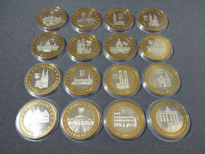 Medaillen Set Architektur Deutschland Bundesländer Wahrzeichen Medaillen Set Architektur Deutschland Bundesländer Wahrzeichen