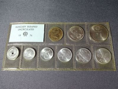 Kursmünzensatz KMS Set Ungarn 1976 2 Filler - 10 Forint