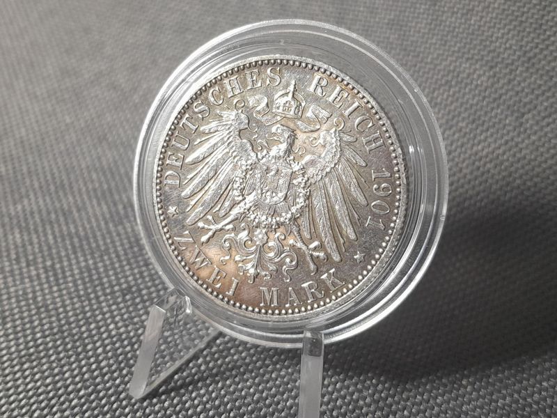 Silbermünze Deutsches Kaiserreich 1901 A 2 Mark Friedrich I Wilhelm II 200 Jahre Preussen Erhaltung