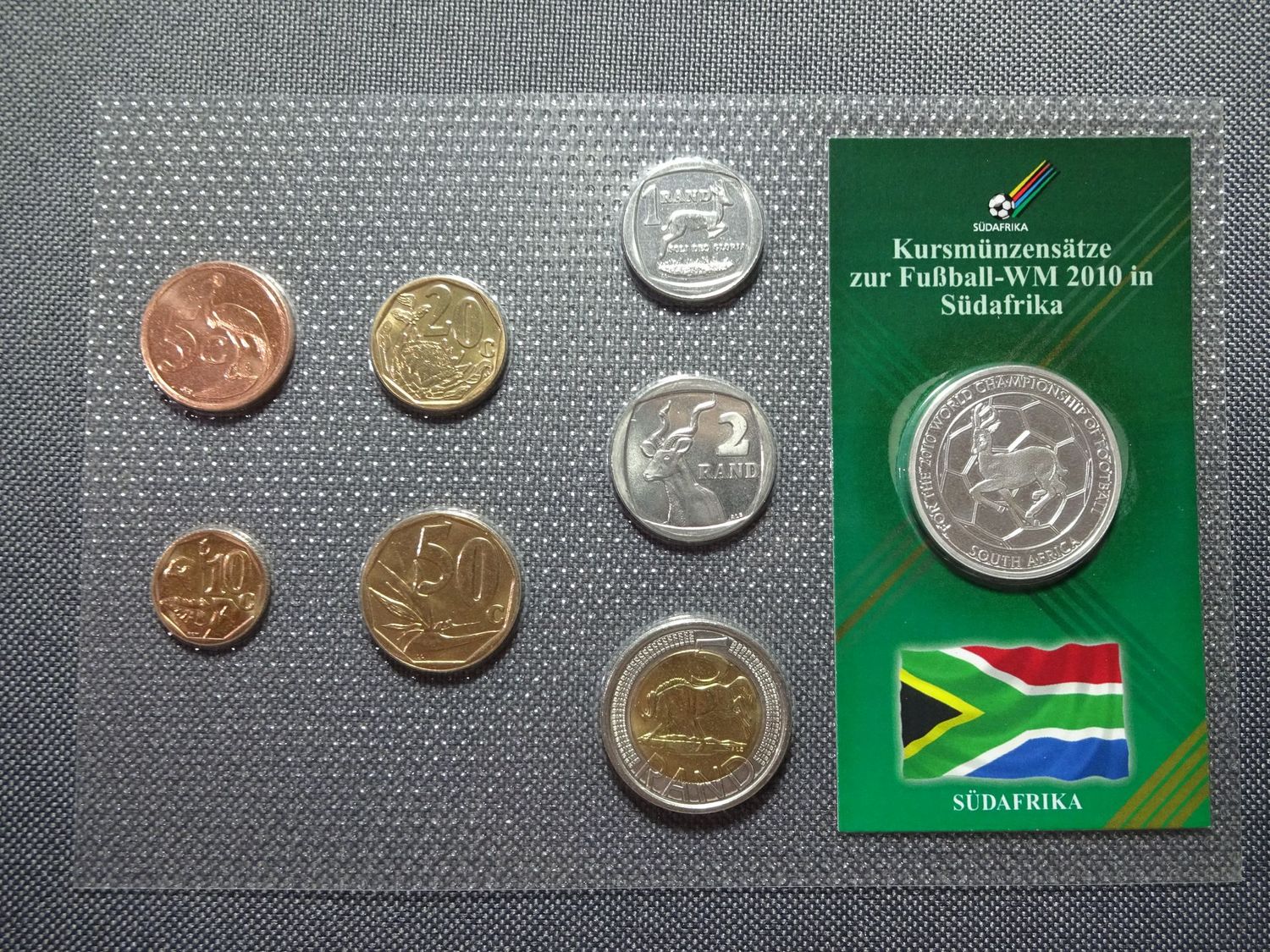 Kursmünzensatz KMS Set Südafrika 2008 5 Cent - 5 Rand Fussball WM 2010 Springbok Medaille Kursmünzensatz KMS Set Südafrika 2008 5 Cent - 5 Rand Fussball WM 2010 Springbok Medaille