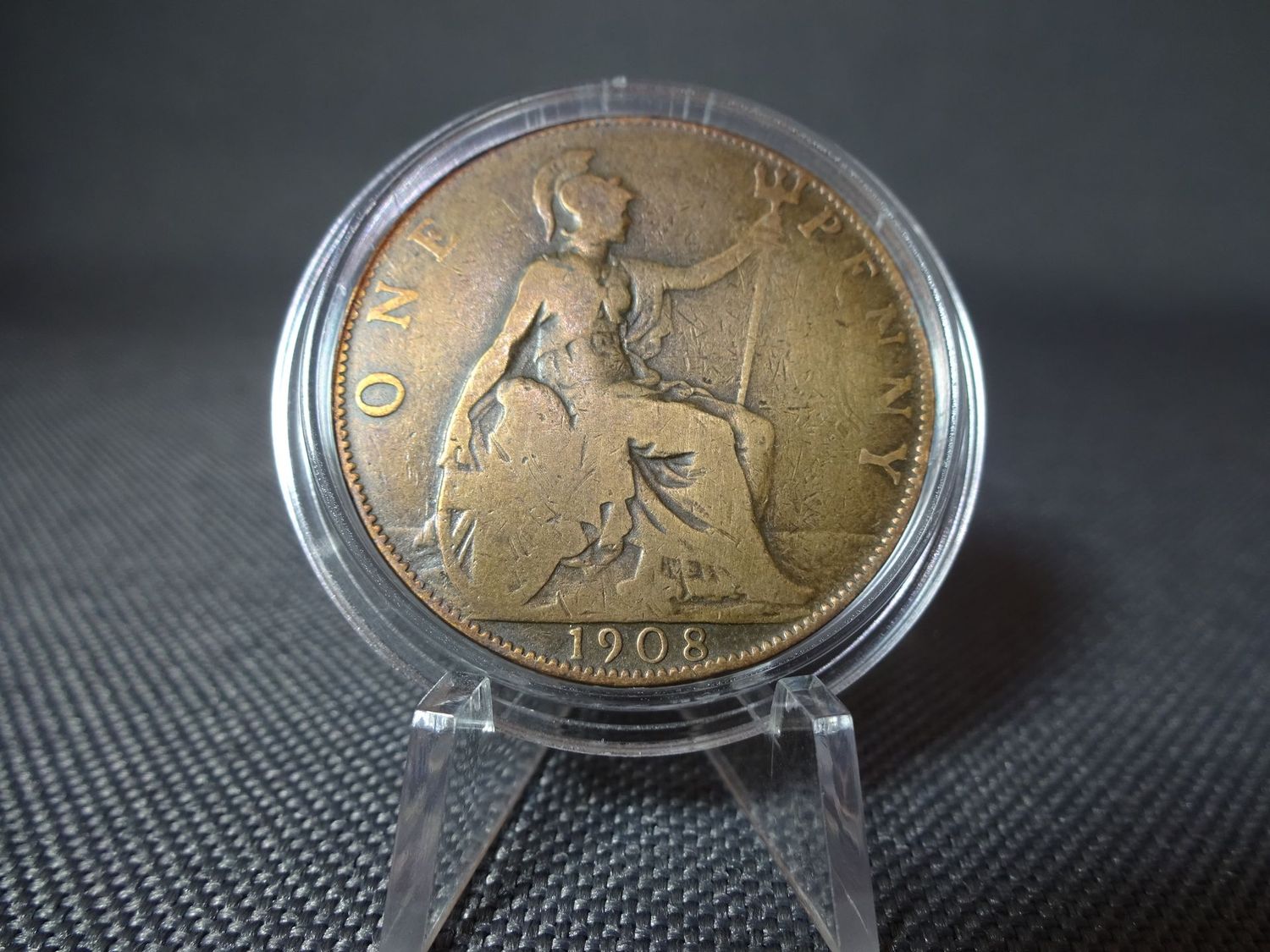 Münze England 1908 1 Penny König Edward VII.