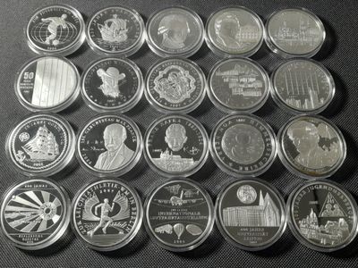 Medaillen Set 2006 2007 2008 2009 Deutschland 10 Euro Sammlermünzen Versilbert PP Proof