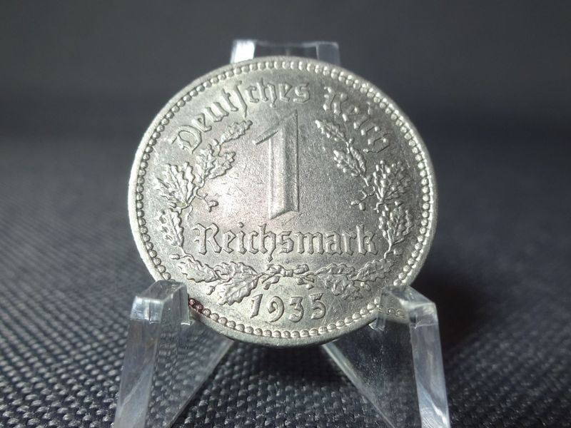 Münze Drittes Reich 1935 A 1 Reichsmark Berlin Münze Drittes Reich 1935 A 1 Reichsmark Berlin