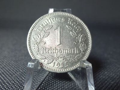 Münze Drittes Reich 1935 A 1 Reichsmark Berlin Münze Drittes Reich 1935 A 1 Reichsmark Berlin