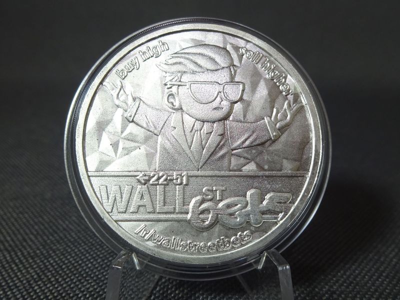 Silbermedaille Set USA 2021 Wallstreetbets Rakete 1 Oz Unze Silbermedaille Set USA 2021 Wallstreetbets Rakete 1 Oz Unze