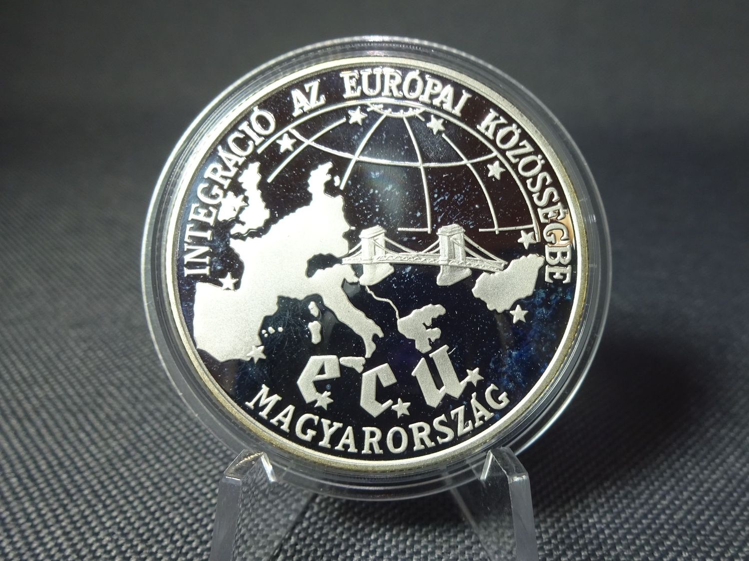 Silbermünze Ungarn 1993 500 Forint ECU Magyar Integration EU PP Proof Silbermünze Ungarn 1993 500 Forint ECU Magyar Integration EU PP Proof