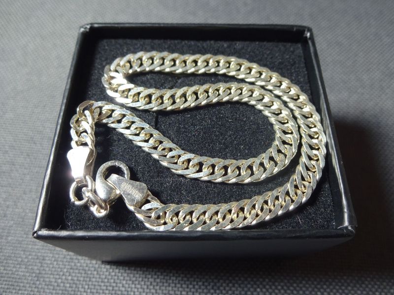 Silberarmband Panzerkette Flach 21 cm 925 Silber Silberarmband Panzerkette Flach 21 cm 925 Silber