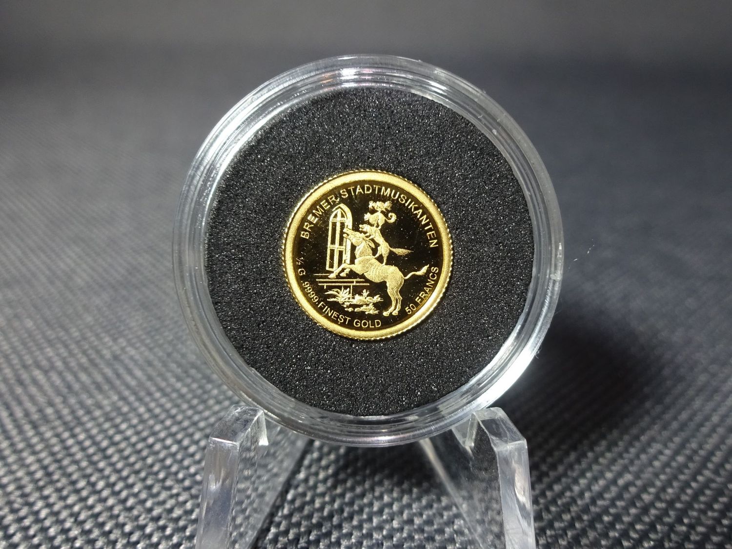 Goldmünze Burundi 2019 50 Francs Märchen Bremer Stadtmusikanten Proof 0,5 g Goldmünze Burundi 2019 50 Francs Märchen Bremer Stadtmusikanten Proof 0,5 g