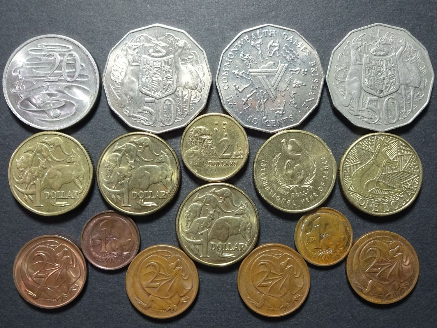 Münzen Set Australien 1981 - 1988 1 Cent - 1 Dollar