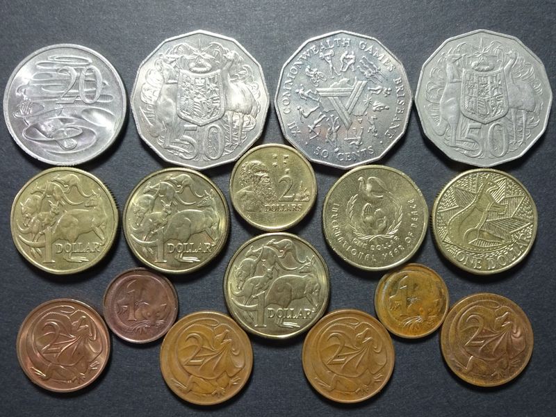 Münzen Set Australien 1981 - 1988 1 Cent - 1 Dollar