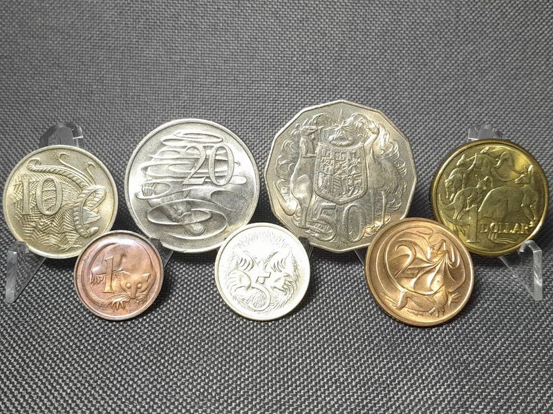 Münzen Set Australien 1970 - 1985 1 Cent - 1 Dollar Elizabeth II. Erhaltung Münzen Set Australien 1970 - 1985 1 Cent - 1 Dollar Elizabeth II. Erhaltung