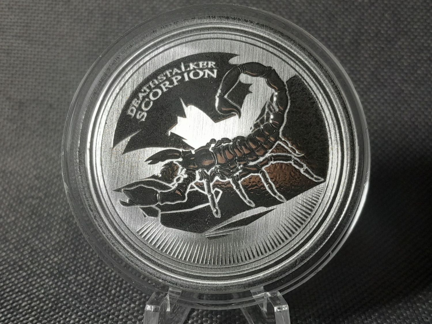 Silbermünze Tschad 2017 500 Francs Deathstalker Scorpion Skorpion 1 Oz Unze