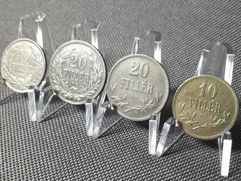 Münzen Set Ungarn 1895 1907 1916 10 20 Filler Königreich Magyar Erhaltung!